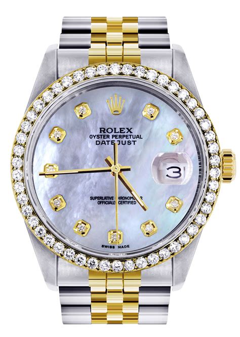 rolex silver and gold mother of pearl|rolex mother of pearl 36mm.